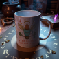 Taza “Vita Extra per Caffeam” – Café sagrado y alquimia matutina