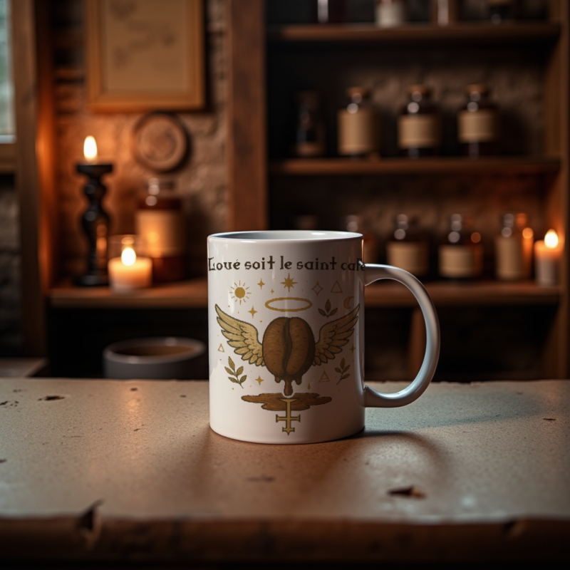 “Praise Be to the Holy Coffee” Mug – The Nectar of the Awakened “Praise Be to the Holy Coffee” Mug – The Nectar of the Awakened