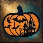 Lightbox da Parete Zucca Halloween – Maniero Gotico & Pipistrelli