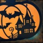 Halloween Pumpkin Lightbox – Gothic Manor & Bats Halloween Pumpkin Lightbox – Gothic Manor & Bats