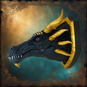 Trofeo Testa di Drago Nero – Reliquia Mistica