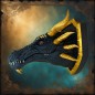 Black Dragon Head Trophy Black Dragon Head Trophy
