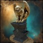Brucia-incenso gargoyle dorata – Décor gotico Brucia-incenso gargoyle dorata – Décor gotico