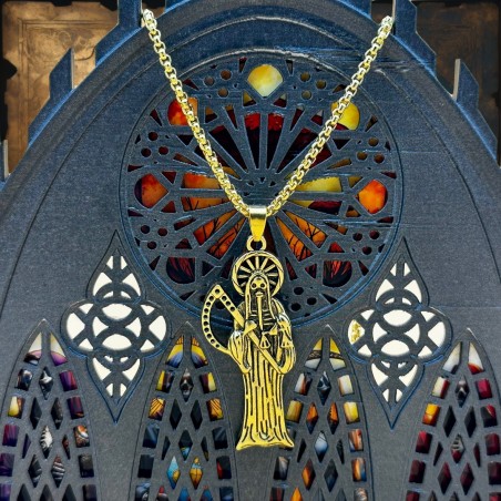 Pendentif Santa Muerte Doré