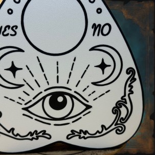 Lightbox goutte Ouija – Objet ésotérique à rétroéclairage mystique