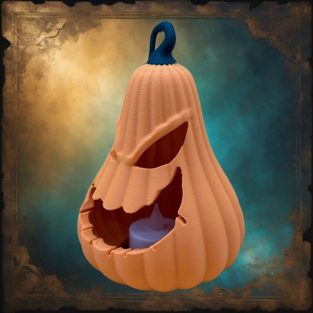 Farol de Calabaza Halloween con Vela LED