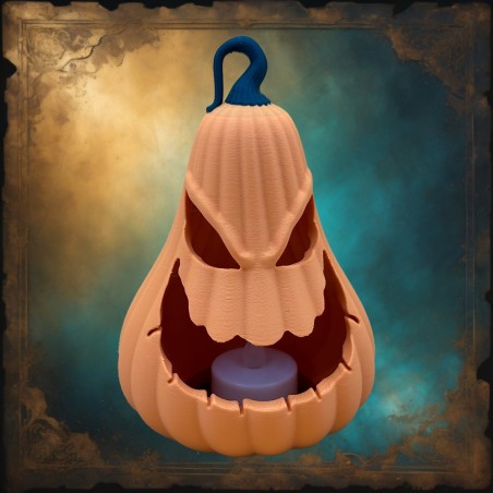 Farol de Calabaza Halloween con Vela LED