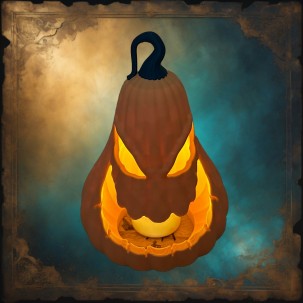Lanterna Zucca Halloween con Candela LED