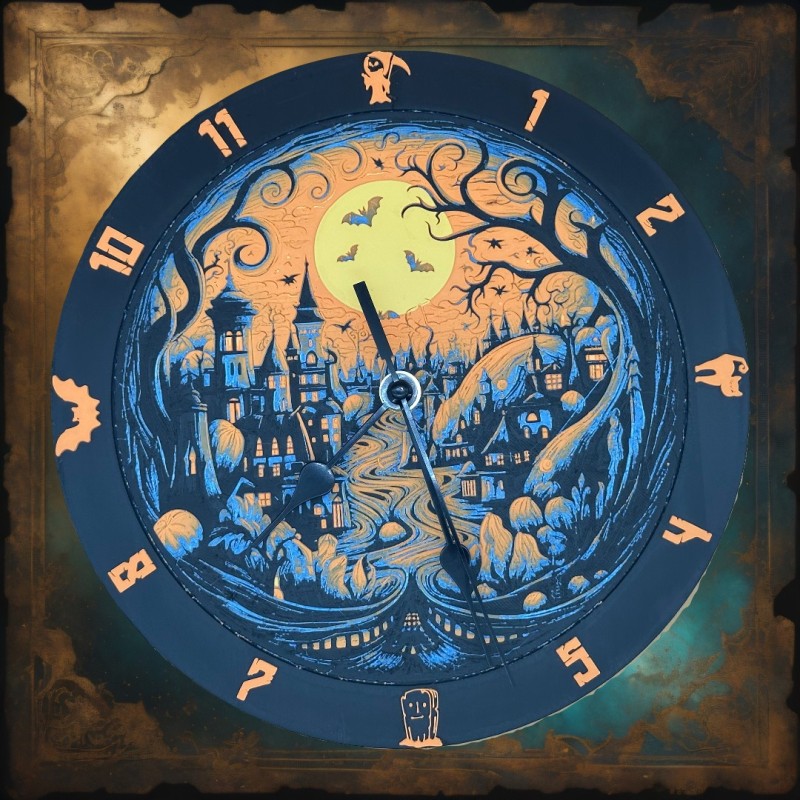 Orologio Halloween – Arredo Mistico ed Esoterico Orologio Halloween – Arredo Mistico ed Esoterico