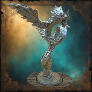 Statua Quetzalcoatl – Il Serpente Alato degli Dei
