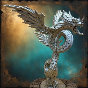 Statua Quetzalcoatl – Il Serpente Alato degli Dei