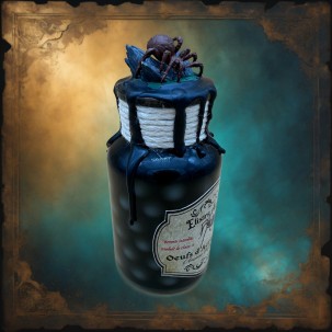 Acromantula Eggs – Decorative Witch Bottle for Halloween and Curiosity Cabinets