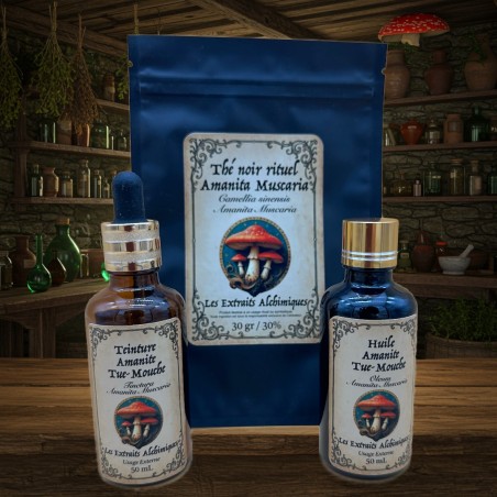 Amanita-Set – Tee, Öl & Tinktur für Rituale & Innenschau