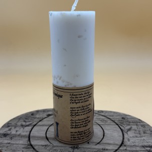 Vela Ritual Autoestima – Malva & Piedras Naturales