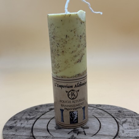 Vela Ritual Destierro – Purificación con Palo Santo | L’Emporium Alchimique