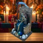 Santa Muerte sur son trône de majesté éternelle