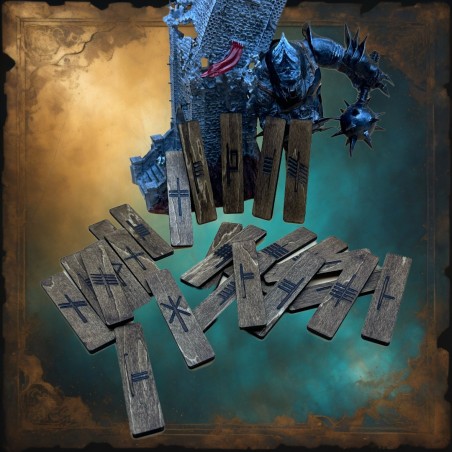 Ogham-Wahrsageset aus Holz