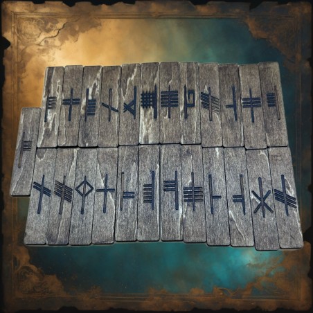 Wahrsage-Ogham aus Holz – Graviert & handgewachst