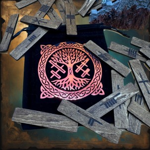 Ogham adivinatorios de madera – Grabados & encerados