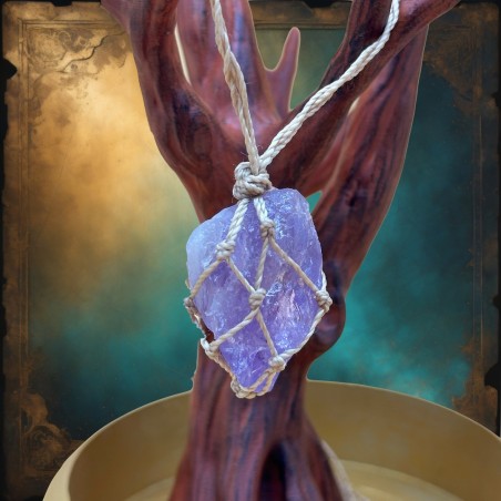Raw Amethyst Pendant – Protection & Spiritual Elevation