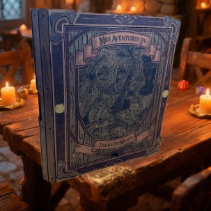 Personalisierbarer Spielleiterschirm aus Holz - Handgefertigtes RPG-Zubehör für Rollenspiele