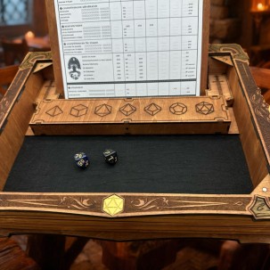 Biombo de juego en madera personalizable - Accesorio RPG artesanal hecho a mano