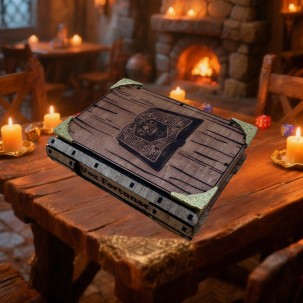 Elowen Würfelbox aus Holz – Handgefertigtes personalisierbares Grimoire für Rollenspiele