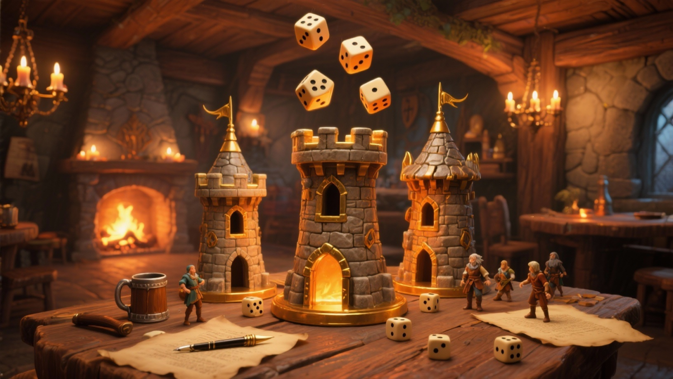 Custom handcrafted dice towers | RPG and Dungeons & Dragons accessories